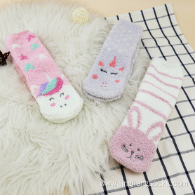 2022 Hot sale cute microfiber kids socks